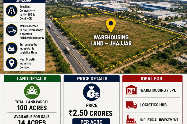Industrial & Warehousing Land Investment in Jhajjar